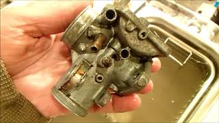 Honda cb125s restoration pt9 carburettor ultrasonic cleaning [upl. by Ieppet]