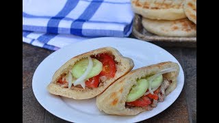 Pita Bread Recipe Shawarma Bread  How to make Pita Bread at Home [upl. by Dichy]