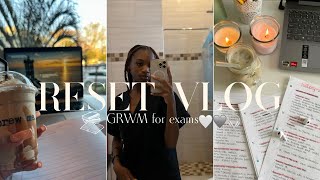 A VERY DEMURE RESET VLOG  grwm for exams productive study solo coffee date shopping etc… [upl. by Agnella]