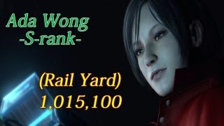 Resident Evil 6 Mercenaries Rail Yard DLC Ada Solo S Rank [upl. by Aneryc]