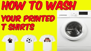 How To Wash Your Printed T Shirts [upl. by Blossom]