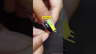 striping tape Nailart 🤩 tutorial step by step 😱trending notools nailart athome art simpleeasy [upl. by Lennard]