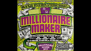 💥💰CLAIMER WIN 💰💥 CA Lottery Scratchers Millionaire Maker 🍀💥 [upl. by Irmgard]