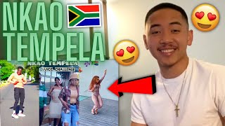 NKAO TEMPELA TRENDING DANCE CHALLENGE AMERICAN REACTION 🇿🇦 South African Amapiano TikTok Compilation [upl. by Mauretta]