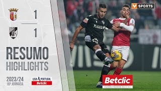 Resumo Braga 11 Vitória SC Liga 2324 16 [upl. by Demona]