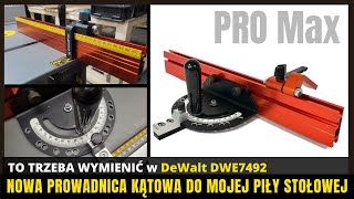 NOWA PRECYZYJNA PRZYKŁADNICA KĄTOWA  PIERWSZA RZECZ KTÓRĄ WYMIENIŁEM W MOJEJ PILE DeWALT DWE7492 [upl. by Boni]