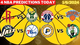 4 NBA Picks Today 1624 NBA Picks and Predictions  NBA bets today [upl. by Airtap85]