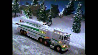 Hess 1999 Christmas Truck Space Shuttle Satellite Toy TV Commercial [upl. by Ahgem]