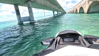 MIAMI TO KEY WEST ON SEADOO 120 MILES [upl. by Oidale]