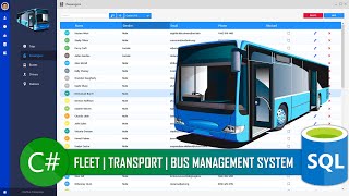 C WinForms  Modern Transport  Bus Booking  Ticketing Management system [upl. by Ynaffets509]