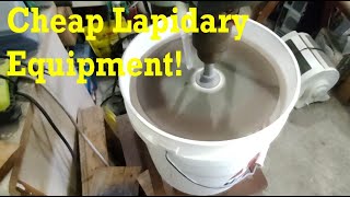 Cheap Lapidary Equipment How to cut tumble amp polish rocks inexpensively lapidary thefinders [upl. by Gorlicki]