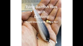 How to tie Baitfish flies with Dubbing [upl. by Llennod]