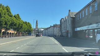 Driving in the West of Scotland  Greenock town centre and some surrounding parts  June 2022 [upl. by Redneval146]