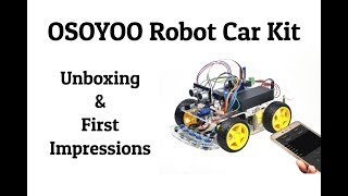 Osoyoo Robot Car  Unboxing amp First Impressions [upl. by Herod]