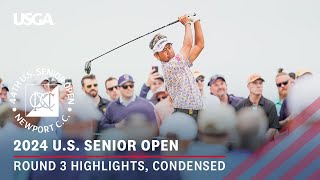 2024 US Senior Open Highlights Round 3 Condensed [upl. by Acirretahs]