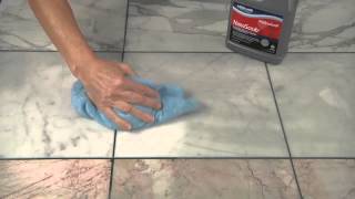 Removing Grout Haze from a Polished Marble Surface [upl. by Liborio]