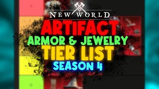 New World ARTIFACT TIER LIST  Armor amp Jewellery Season 4 [upl. by Tnarg764]