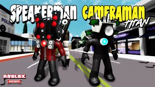 Aku Membuat TITAN SPEAKERMAN amp CAMERAMAN Di Brookhaven Wcodes  Roblox Indonesia [upl. by Fonville]