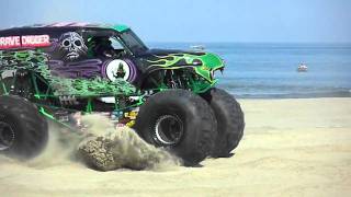 Grave Digger 2011 Monsters on the Beach Virginia Beach HD [upl. by Eiroc]