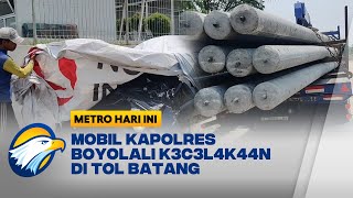 Mobil Kapolres Boyolali K3c3l4k44n di Tol Batang  METRO HARI INI [upl. by Placeeda]