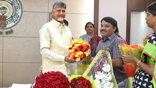 GROUP 1 CONFERRED IAS OFFICERS MET AP CM AT SECRETARIAT ON 11102018 [upl. by Anyalram]