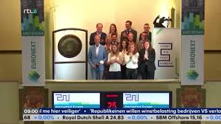 Opening Amsterdam Stock Exchange Euronext by team StartupFest Europe [upl. by Bernardina]