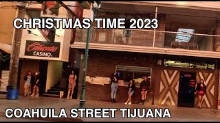 Walking Tour Coahuila Street in Tijuana on a December Saturday of 2023 with Paraditas Models [upl. by Reginauld]