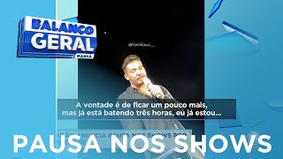 Wesley Safadão anuncia pausa nos shows por crise de ansiedade  BGM [upl. by Deibel291]