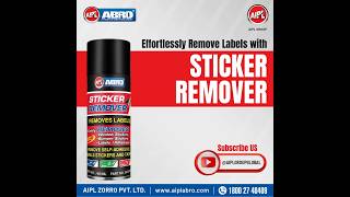 Effortlessly Remove Stickers with AIPL ABRO Sticker Label Remover [upl. by Ahgem4]