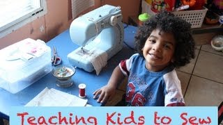 Teaching Kids to Sew Tips amp Ideas [upl. by Eejan]