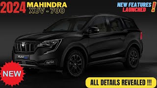 2024 Mahindra XUV 700 LAUNCHED  New Features Napoli Black Color and MORE [upl. by Nennerb]