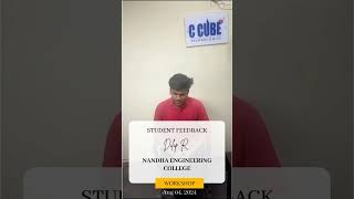 Best Mechanical CAD Course in Erode  Workshop Nandha Engineering College Student Feedback caderode [upl. by Caddaric]