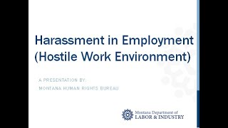 Harassment in Employment [upl. by Pierre832]