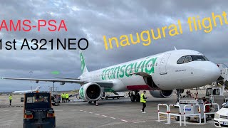 1st on Youtube Transavia A321neo  Amsterdam  Pisa [upl. by Curr]