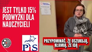 Jest tylko 15 podwyżki dla nauczycieli  Anna Zalewska [upl. by Dacia]