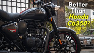 2024 New Royal Enfield Classic 350  Dark Edition  Better than Jawa 350  Detailed Walkaround [upl. by Aidualc485]