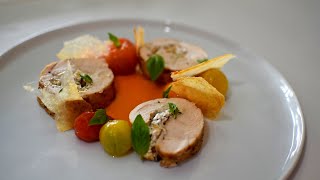 Easy Fine Dining Recipe Chicken Roulade [upl. by Lachus]