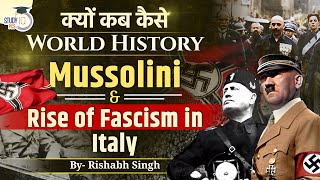 World History  Mussolini amp Rise of Fascism in Italy  World History in Hindi  By Rishabh Sir [upl. by Birgitta]