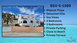 BSVS1399 Detached Villa Mojacar 379000€ 4 Bedrooms 3 Bathrooms [upl. by Chuah]