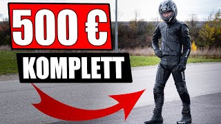 500€ KOMPLETTE LEDERKOMBI MOTORRADAUSRÜSTUNG 125CCMA2 [upl. by Natek]