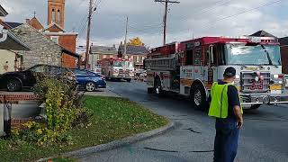 United Hook and Ladder Company 33 in New Oxfords Harvest Day Festival Parade [upl. by Pippas]