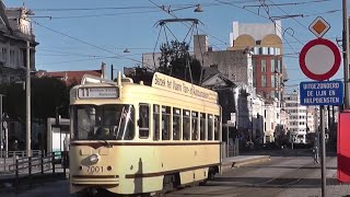 De Lijn Antwerpen tramlijn 11 route oude losse PCCs single old [upl. by Phaih]