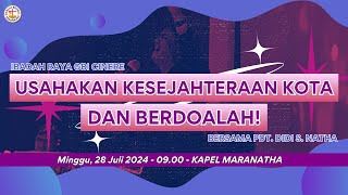 Ibadah Raya 28 Juli 2024  GBI Cinere [upl. by Anayrb]