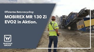 Betonrecycling auf höchstem Niveau Prallbrecher MOBIREX MR 130 Zi EVO2 in Aktion [upl. by Inirt]