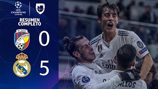 Viktoria Plzen 05 Real Madrid  GOLES Y RESUMEN EXTENDIDO  UEFA Champions League [upl. by Verda56]