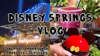 Lunch At Planet Hollywood amp Amorettes Patisserie In Disney Springs Vlog [upl. by Vladi635]