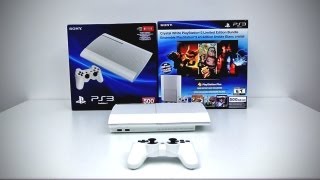 Crystal White PlayStation 3 Limited Edition Bundle Unboxing White PS3 [upl. by Hnah983]