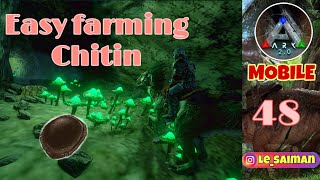 Easy Farming chitin dan lokasi  ark survival mobile Indonesia [upl. by Moll117]