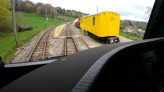 Genolier  Le Muids NStCM à bord de la Stadler ABe 48 [upl. by Neelyam995]