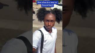 Natural hairstyle  twin puff hair  afro hair  how to style natural hair [upl. by Ahseyn]